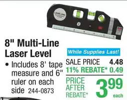 Menards 8 Multi-Line Laser Level offer
