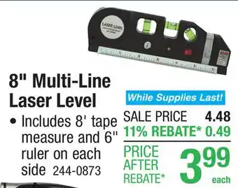 Menards 8 Multi-Line Laser Level offer