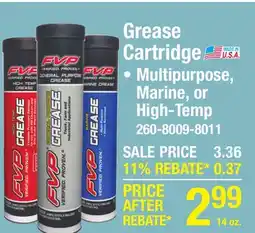 Menards Grease Cartridge offer