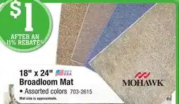Menards 18 x 24 Broadloom Mat offer