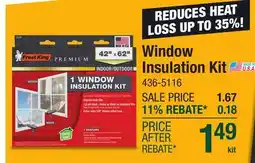 Menards Window Insulation Kit offer