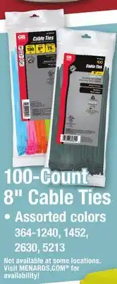Menards 1100-Count 8 Cable Ties offer