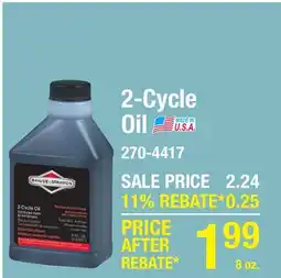 Menards 2-Cycle Oil offer