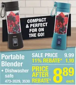 Menards Portable Blender offer