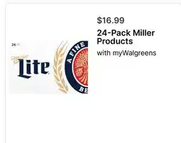 Walgreens 24-Pack Miller Products offer