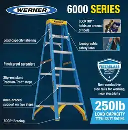 Ace Hardware Werner 6 Ft. Fiberglass Ladder offer