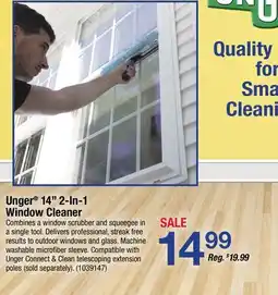 Ace Hardware Unger 14 2-In-1 Window Cleaner offer