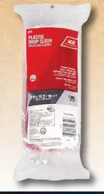Ace Hardware Ace 9' x 12', 1 Mil. Plastic Drop Cloth offer