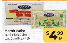 Tony’s Fresh Market Mamá Lycha Jasmine Rice, 2 Lb or Long Grain Rice, 4.4 Lb offer