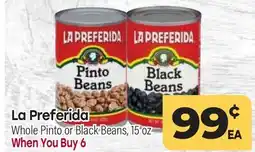 Tony’s Fresh Market La Preferida Whole Pinto or Black Beans offer