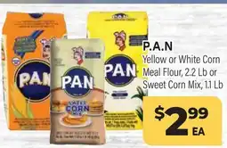 Tony’s Fresh Market P.A.N Yellow or White Corn Meal Flour, 2.2 Lb or Sweet Corn Mix, 1.1 Lb offer