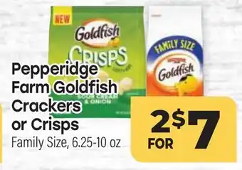 Tony’s Fresh Market Pepperidge Farm Goldfish Crackers Crisps offer