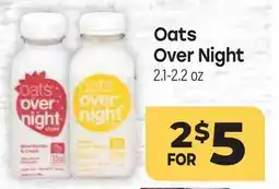 Tony’s Fresh Market Oats Over Night offer