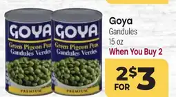 Tony’s Fresh Market Goya Gandules offer