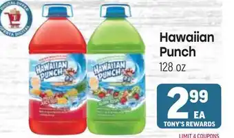 Tony’s Fresh Market Hawaiian Punch offer