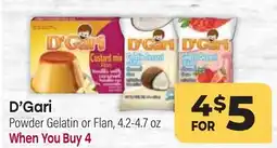 Tony’s Fresh Market D'Gari Powder Gelatin or Flan offer