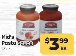 Tony’s Fresh Market Mid's Pasta Sauce offer