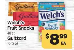Tony’s Fresh Market Welch's Fruit Snacks 40 ct Guittard 10-12 oz offer