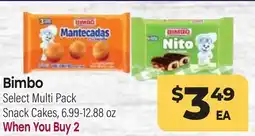 Tony’s Fresh Market Bimbo Select Multi Pack Snack Cakes offer