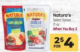 Tony’s Fresh Market Natura's Select Salsas offer