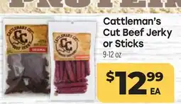 Tony’s Fresh Market Cattleman's Cut Beef Jerky or Sticks offer