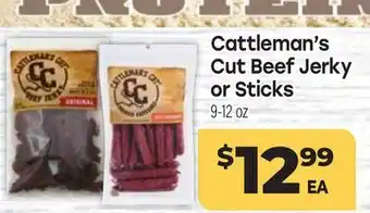 Tony’s Fresh Market Cattleman's Cut Beef Jerky or Sticks offer