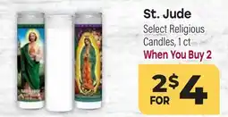 Tony’s Fresh Market St. Jude Select Religious Candles offer