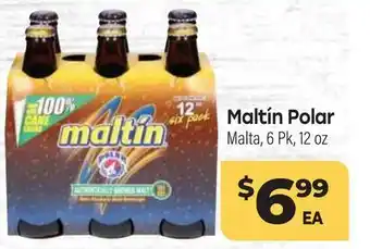Tony’s Fresh Market Maltín Polar Malta offer