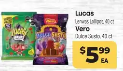 Tony’s Fresh Market Lucas Lenwas Lollipos, 40ct Vero Dulce Susto, 40ct offer