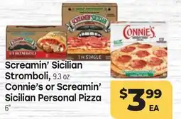 Tony’s Fresh Market Screamin' Sicilian Stromboli, 9.3oz Connie's or Screamin' Sicilian Personal Pizza 6 offer