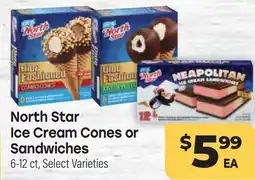 Tony’s Fresh Market North Star Ice Cream Cones or Sandwiches offer