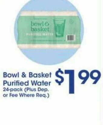 Price Rite Bowl & Basket Purified Water offer