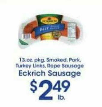 Price Rite Eckrich Sausage offer