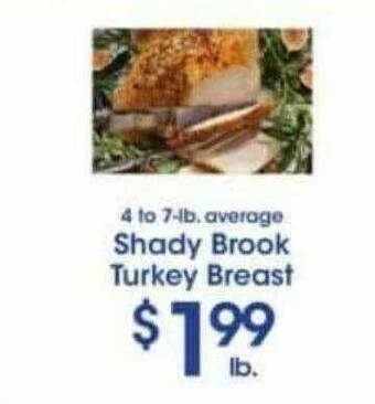 Price Rite Shady Brook Turkey Breast offer