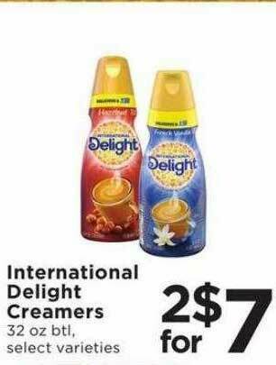 SHOPPERS International Delight Creamers offer