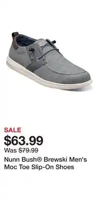 Kohl's Nunn Bush Brewski Men's Moc Toe Slip-On Shoes offer