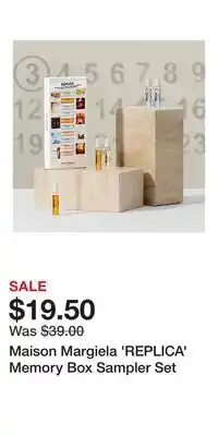 Kohl's Maison Margiela 'REPLICA' Memory Box Sampler Set offer