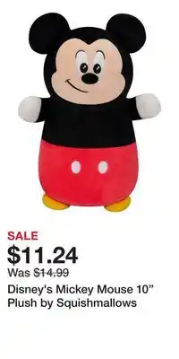 Kohl's Disney's Mickey Mouse 10 Plush by Squishmallows offer