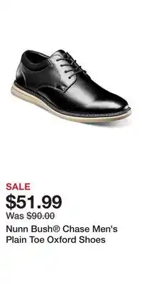 Kohl's Nunn Bush Chase Men's Plain Toe Oxford Shoes offer