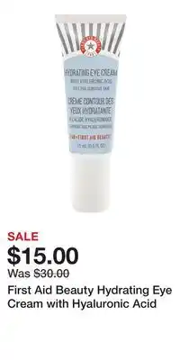 Kohl's First Aid Beauty Hydrating Eye Cream with Hyaluronic Acid offer