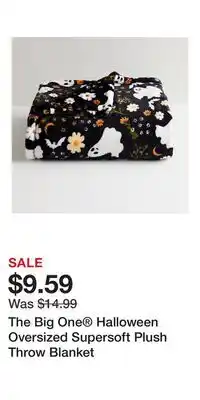 Kohl's The Big One Halloween Oversized Supersoft Plush Throw Blanket offer