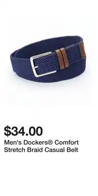 Kohl's Men's Dockers Comfort Stretch Braid Casual Belt offer