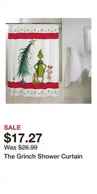 Kohl's The Grinch Shower Curtain offer