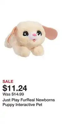 Kohl's Just Play FurReal Newborns Puppy Interactive Pet offer
