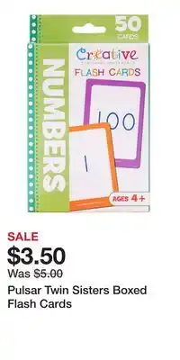 Kohl's Pulsar Twin Sisters Boxed Flash Cards offer