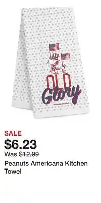 Kohl's Peanuts Americana Kitchen Towel offer