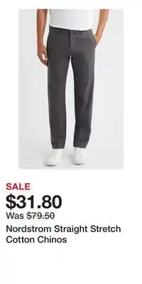 Nordstrom Nordstrom Straight Stretch Cotton Chinos offer