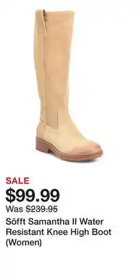 Nordstrom Söfft Samantha II Water Resistant Knee High Boot (Women) offer