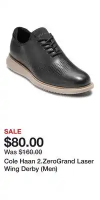 Nordstrom Cole Haan 2.ZeroGrand Laser Wing Derby (Men) offer