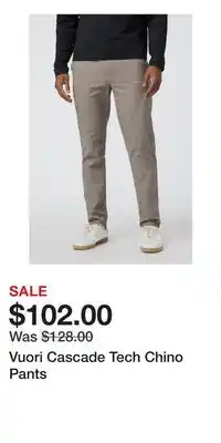 Nordstrom Vuori Cascade Tech Chino Pants offer